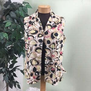Van Heusen Large button down sleeveless top